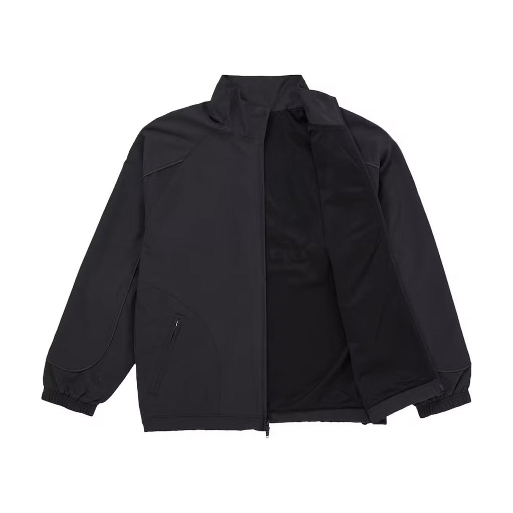 Supreme x Jordan Track Jacket – Black/University Red (SS26)