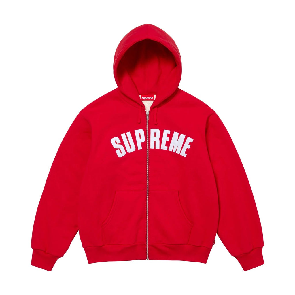 Supreme Arc Thermal Lined Zip Up Hooded Sweatshirt – Red (FW24)