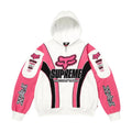 Sweat à capuche zippé Supreme x Fox Racing Factory Team – Blanc (AH25)