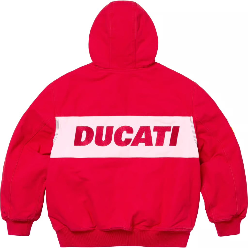Supreme x Ducati Hooded Work Jacket – Red (SS24)