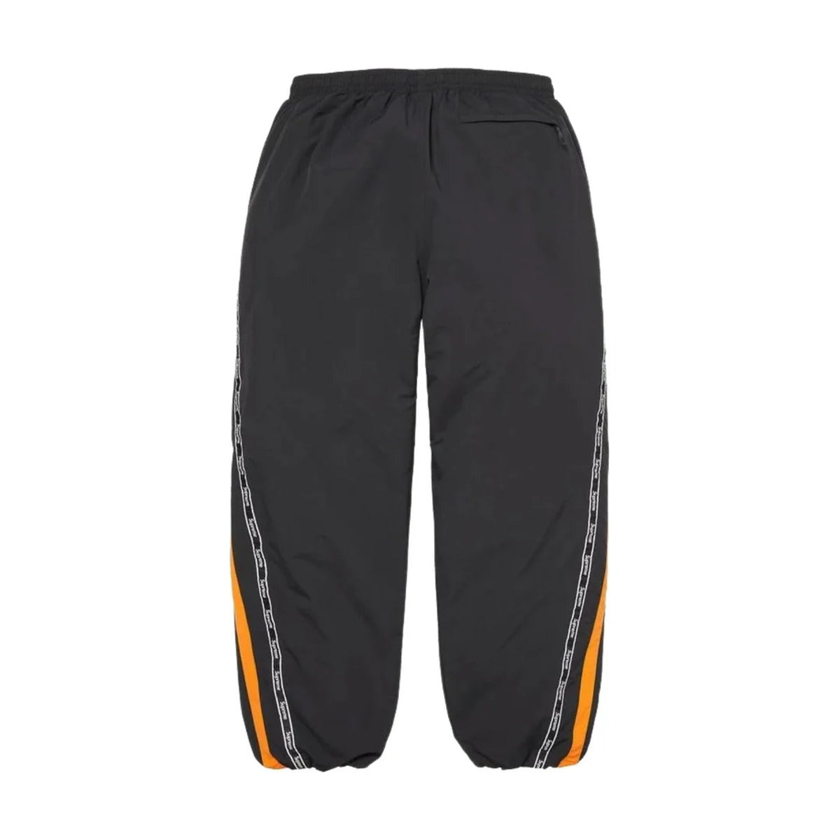 Supreme Logo Taping Track Pant – Black/Orange (SS26)