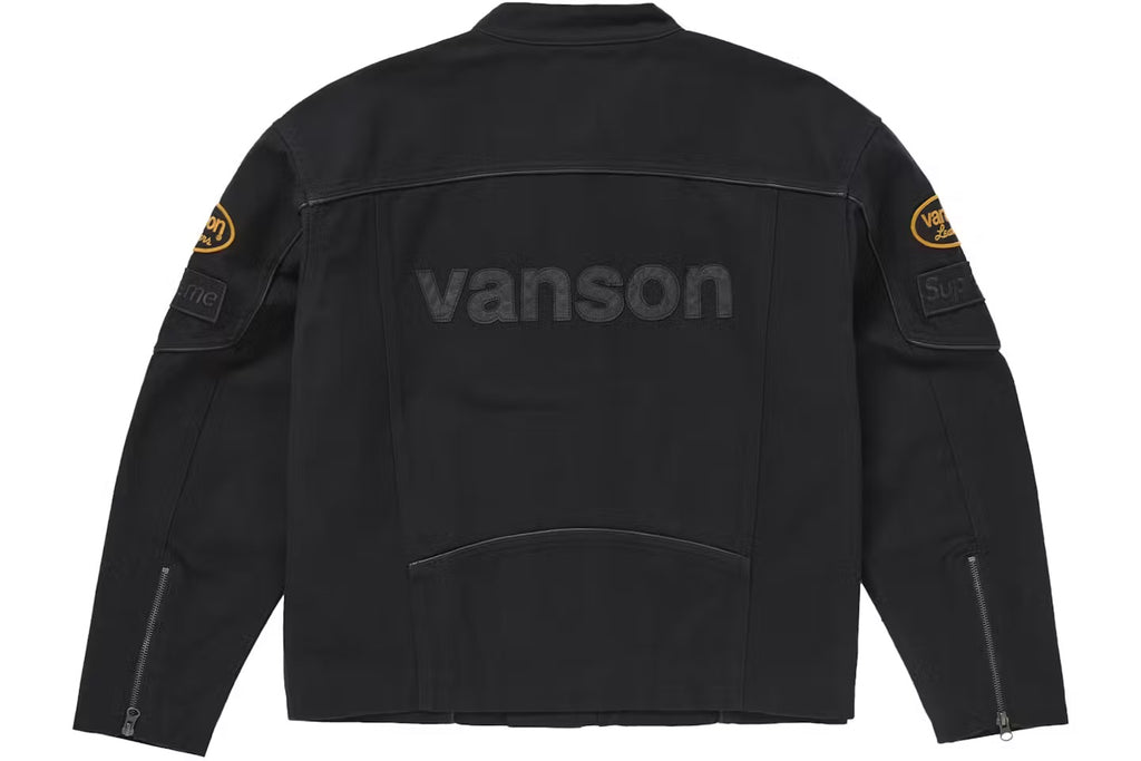 Supreme x Vanson Leathers Cordura Cotton Jacket – Black (SS25)
