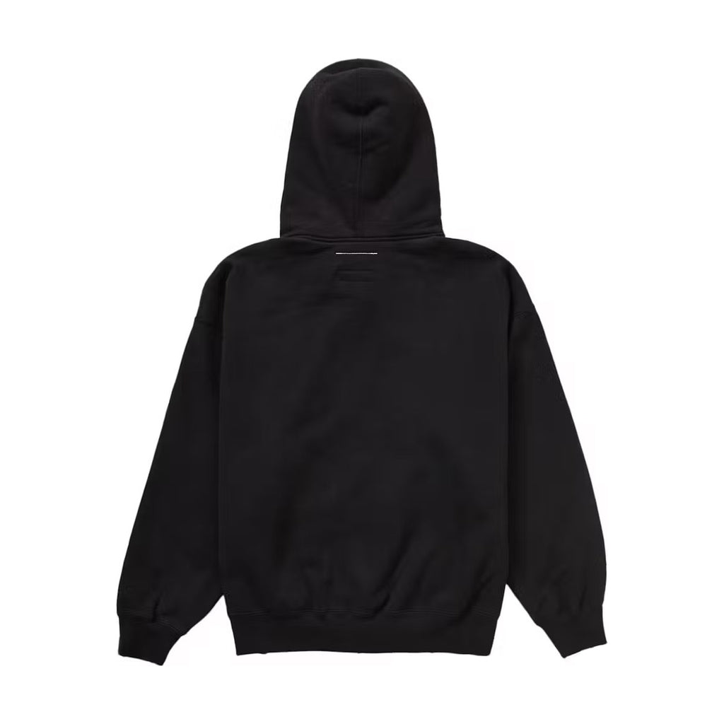 Supreme x MM6 Maison Margiela Zip Up Hooded Sweatshirt – Black (SS24)