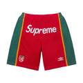 Short de football en maille Supreme x Umbro rouge (PE25)