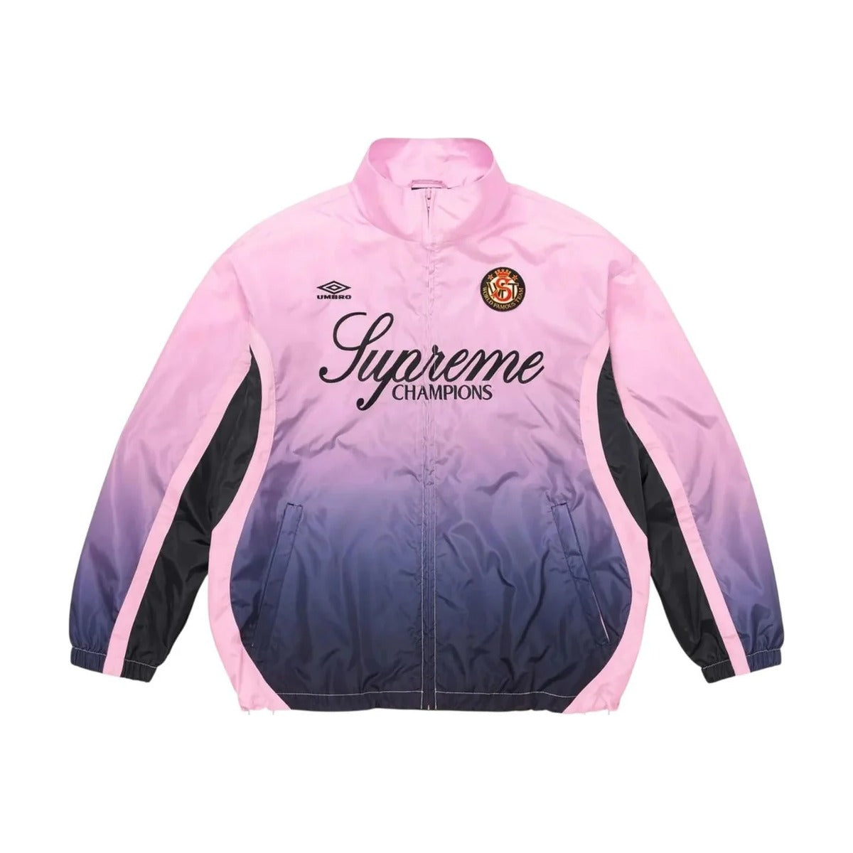 Veste de survêtement Supreme x Umbro dégradée – Rose (AH25)