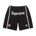Short de football en maille Supreme x Umbro noir (PE25)