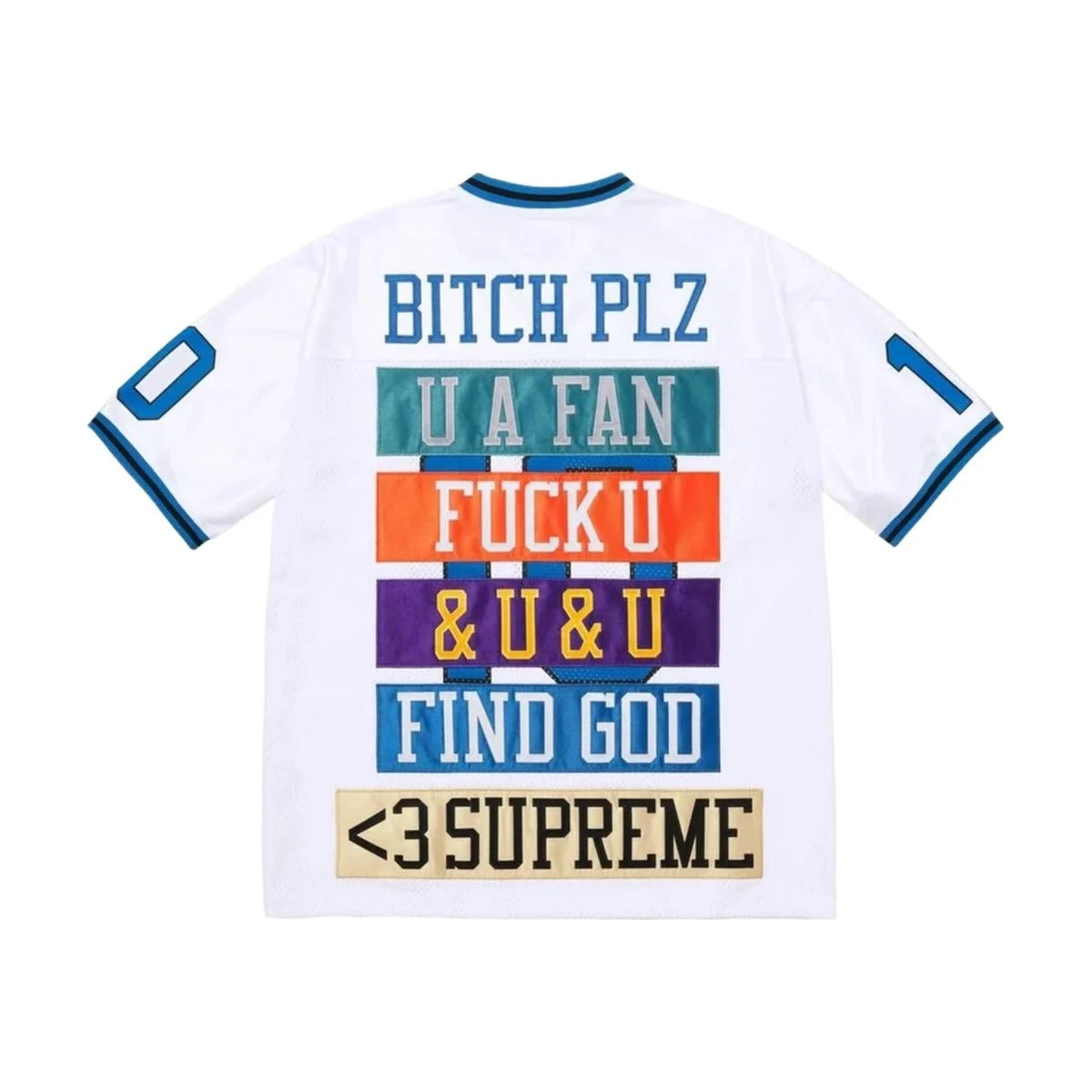 Supreme Find God Football Jersey – White (SS26)