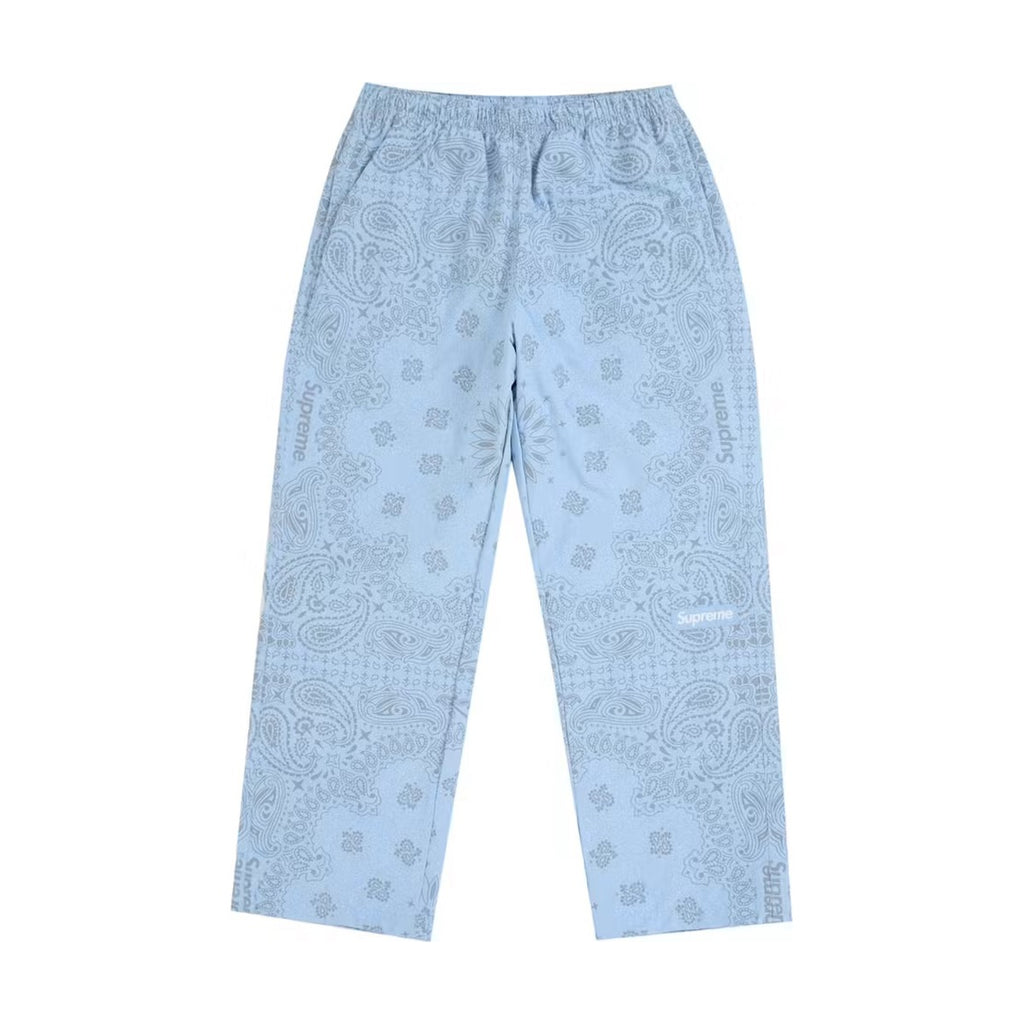 Supreme Reflective Bandana Track Pant – Light Blue (SS26)