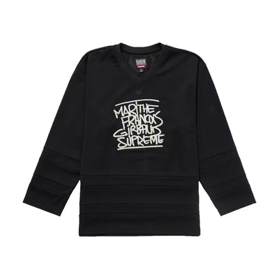 Maillot de hockey Supreme x Marithé + François Girbaud – Noir (PE25)