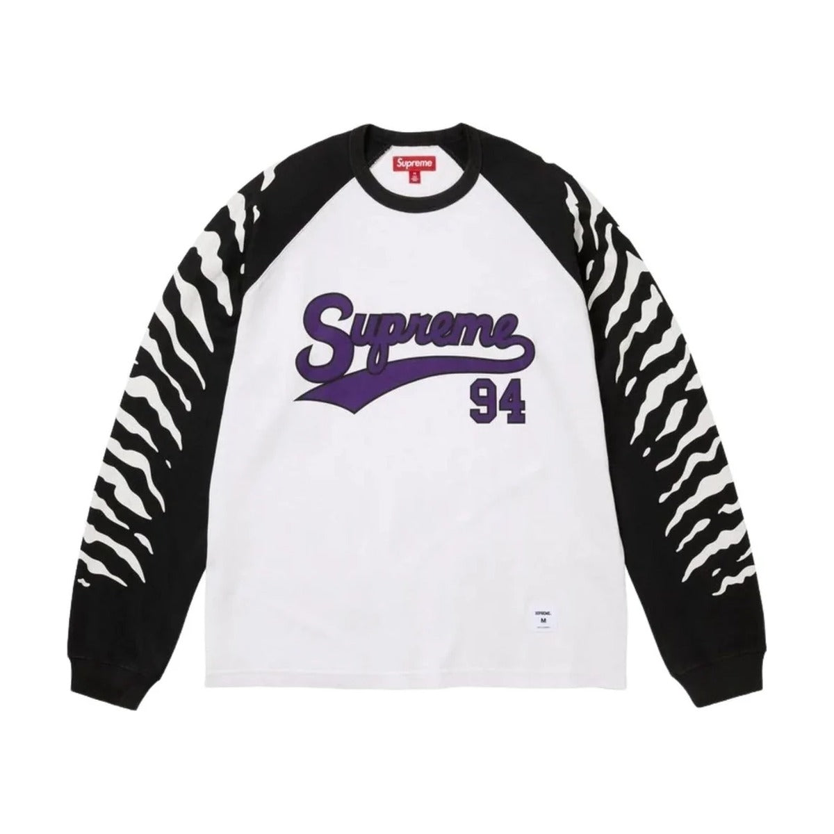 Supreme Tiger Raglan L/S Top – White (SS26)