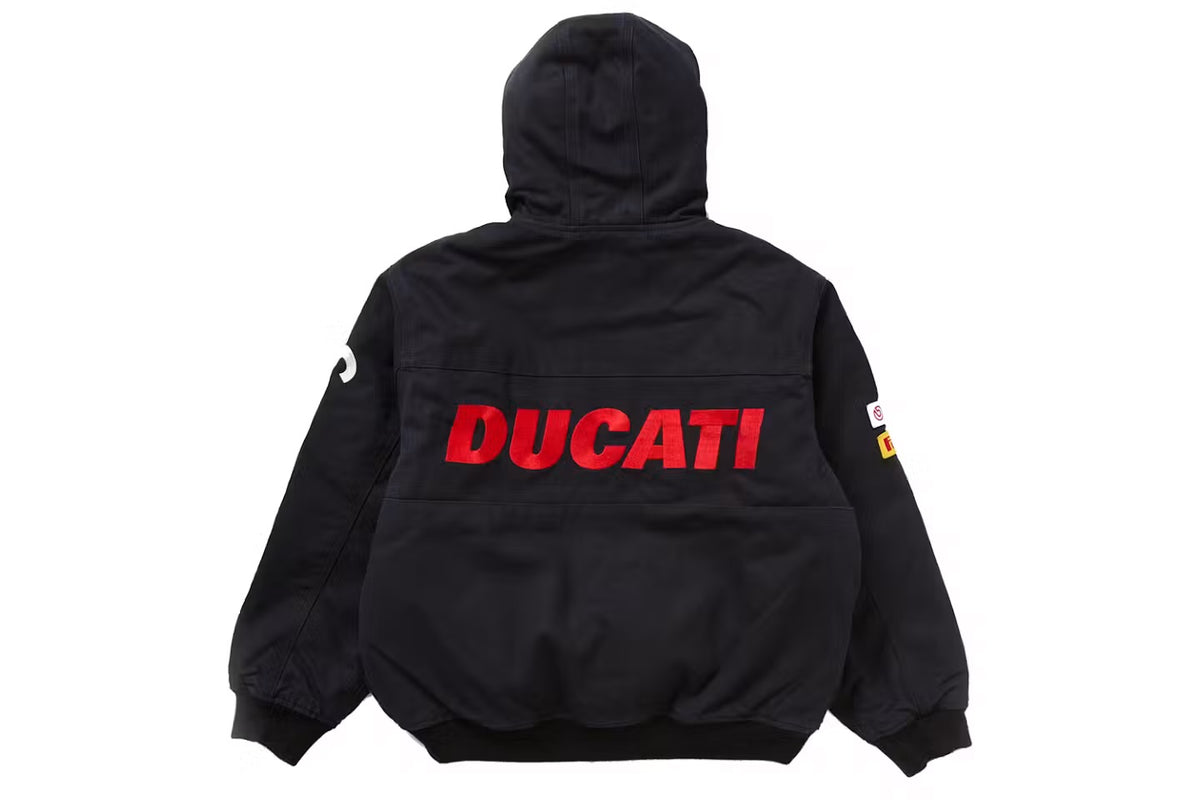 Supreme x Ducati Hooded Work Jacket – Black (SS24)