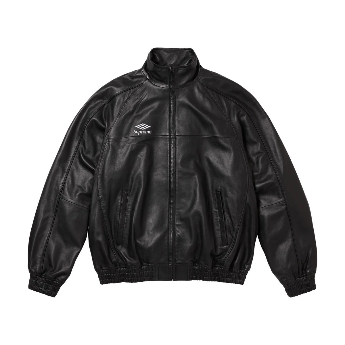 Veste de survêtement en cuir Supreme x Umbro – Noir (AH25)
