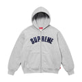 Supreme Arc Thermal Lined Zip Up Hooded Sweatshirt – Heather Grey (FW24)
