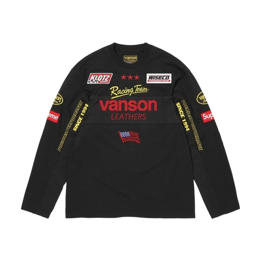 Supreme x Vanson Leathers L/S Top – Black (SS26)