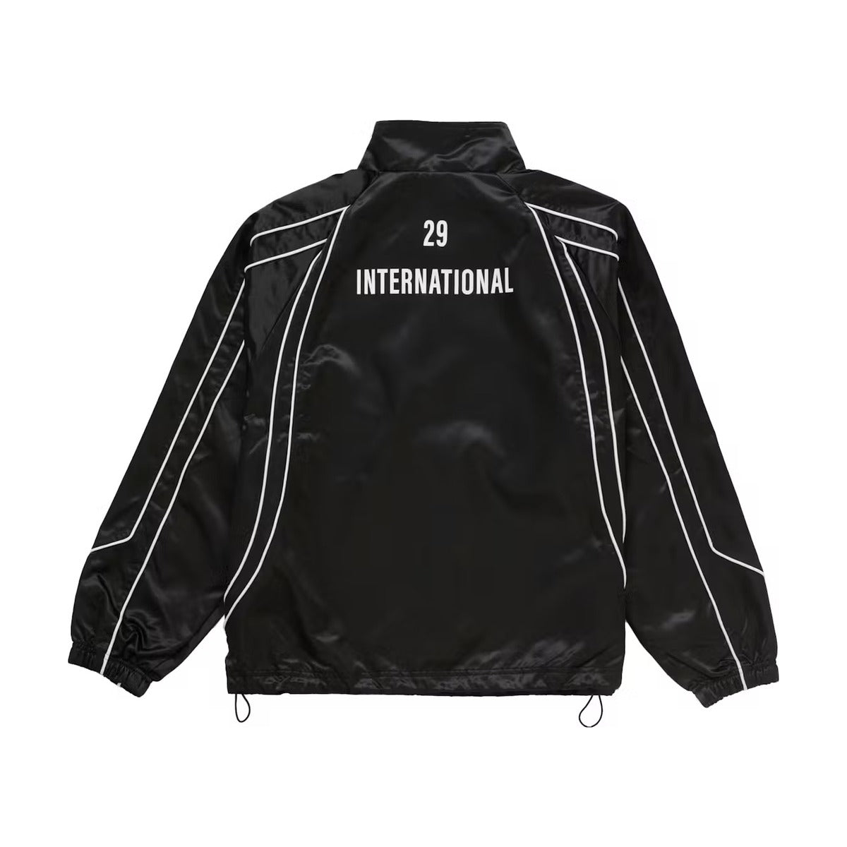 Pull Supreme à bordure en satin – Noir (PE25)