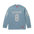 Haut de football Supreme Affiliated à manches longues bleu ciel (PE25)