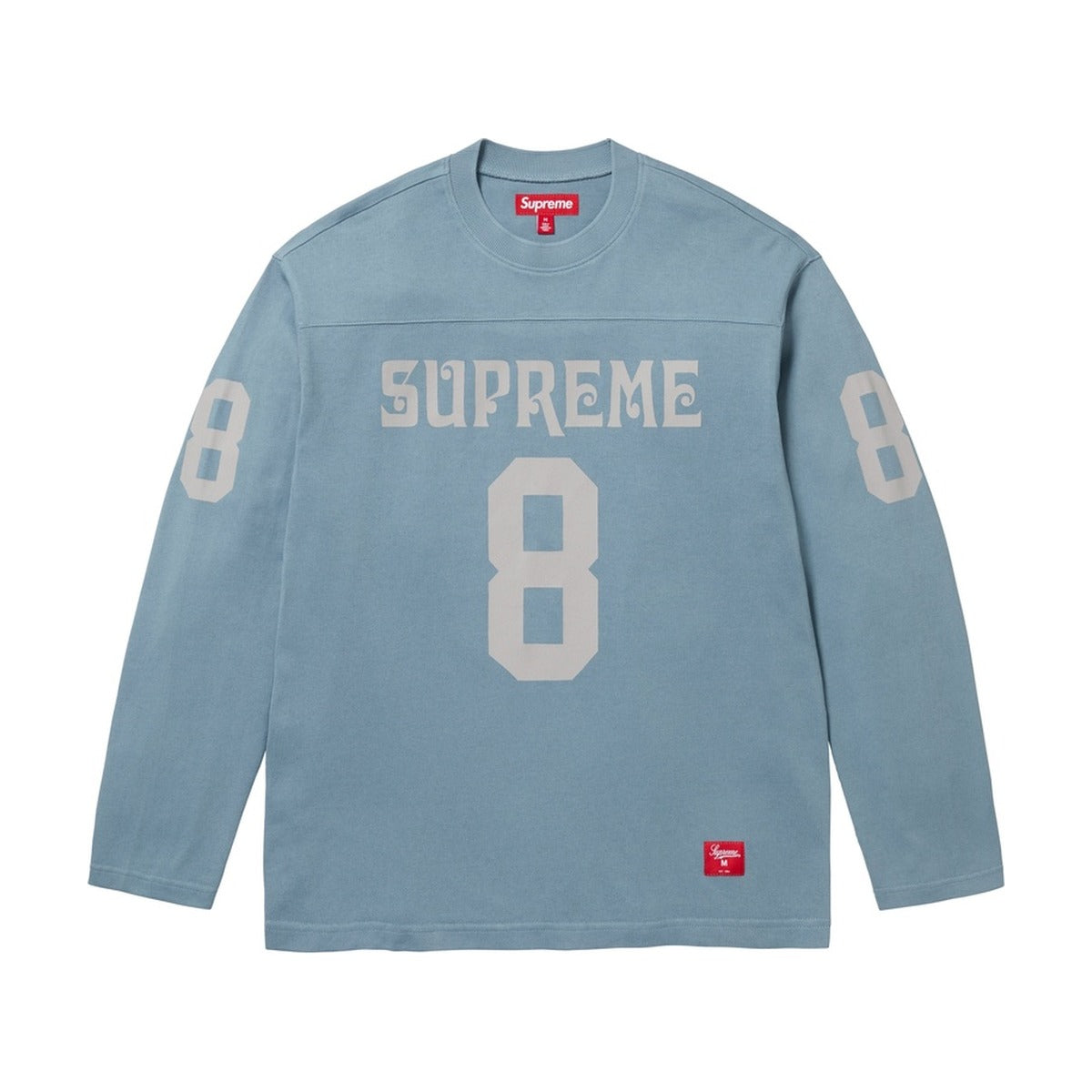 Haut de football Supreme Affiliated à manches longues bleu ciel (PE25)