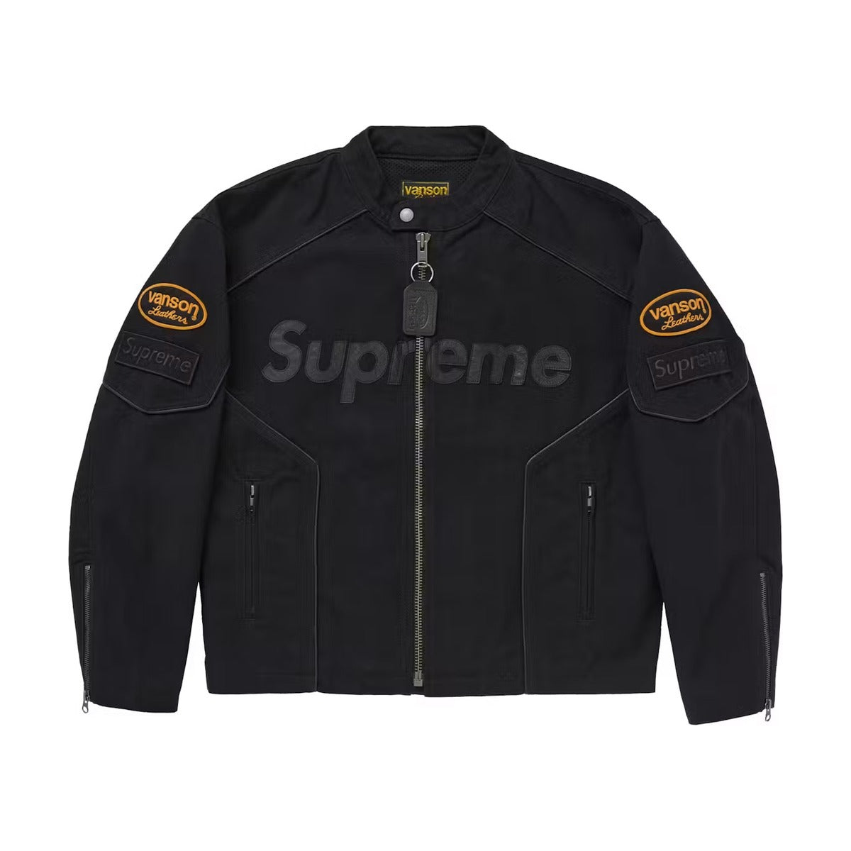 Veste Supreme x Vanson Leathers en coton Cordura – Noir (PE25)