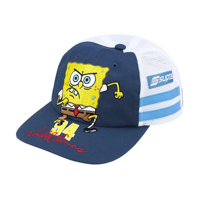 Supreme x Bob l'éponge Jeff Hamilton Casquette 6 Panneaux Dos Mesh Blanc (SS25)