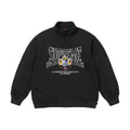 Supreme Crest Appliqué Half Zip Pullover – Black (FW25)