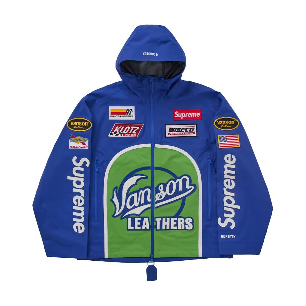Supreme x Vanson Leathers Gore-Tex Shell Jacket – Royal (FW25)