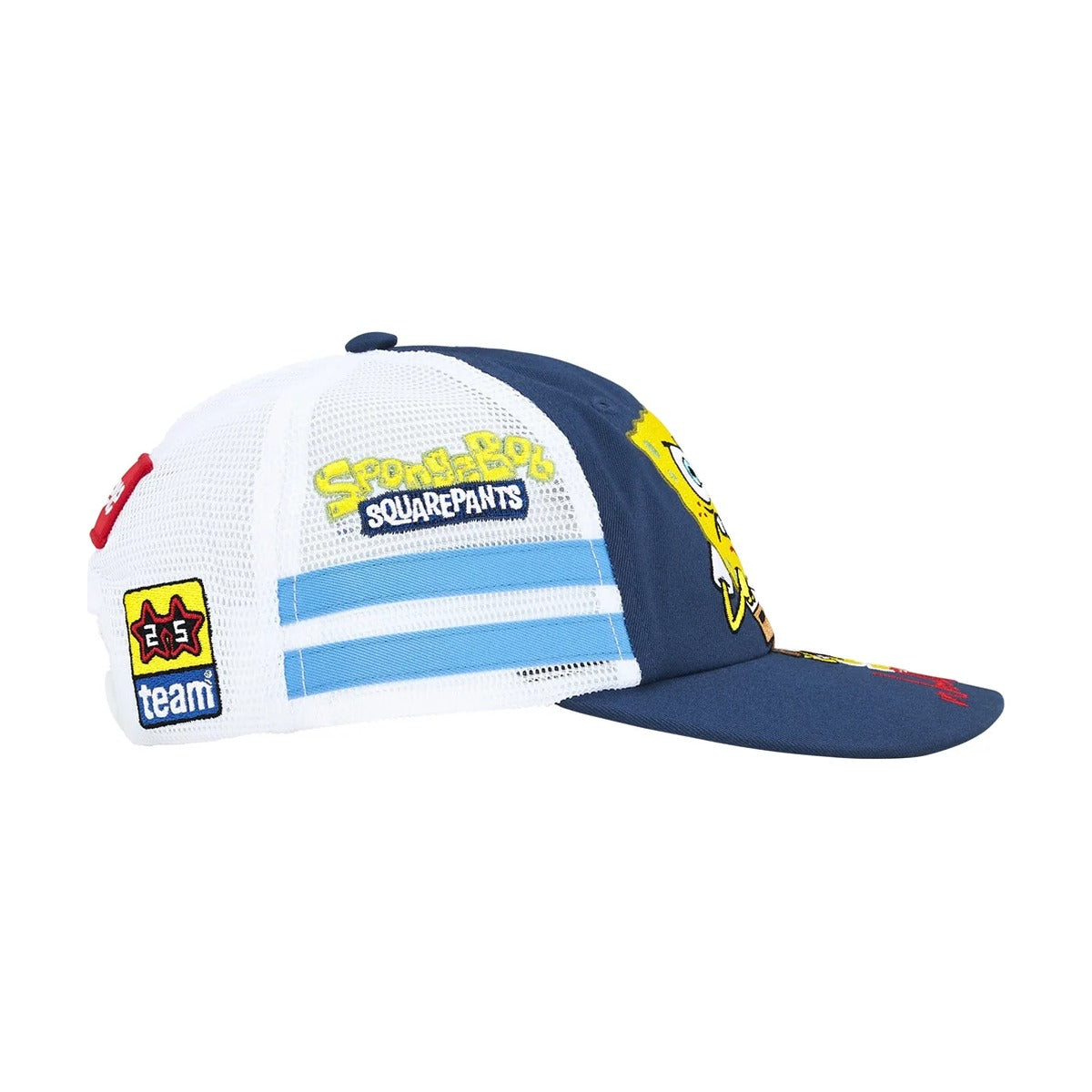 Supreme x Bob l'éponge Jeff Hamilton Casquette 6 Panneaux Dos Mesh Blanc (SS25)