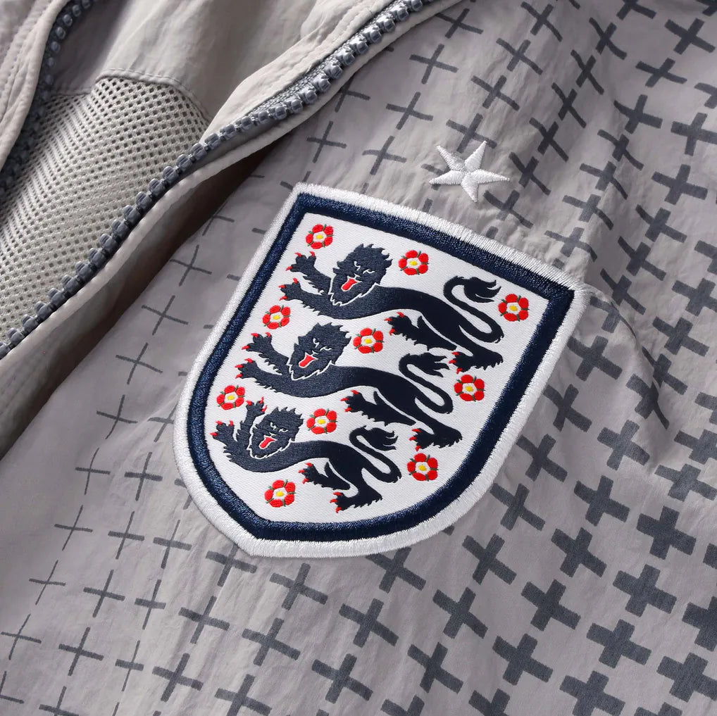 Palace x Nike England Solo Swoosh Track Jacket – Pewter Grey/Cool Grey (SS26)