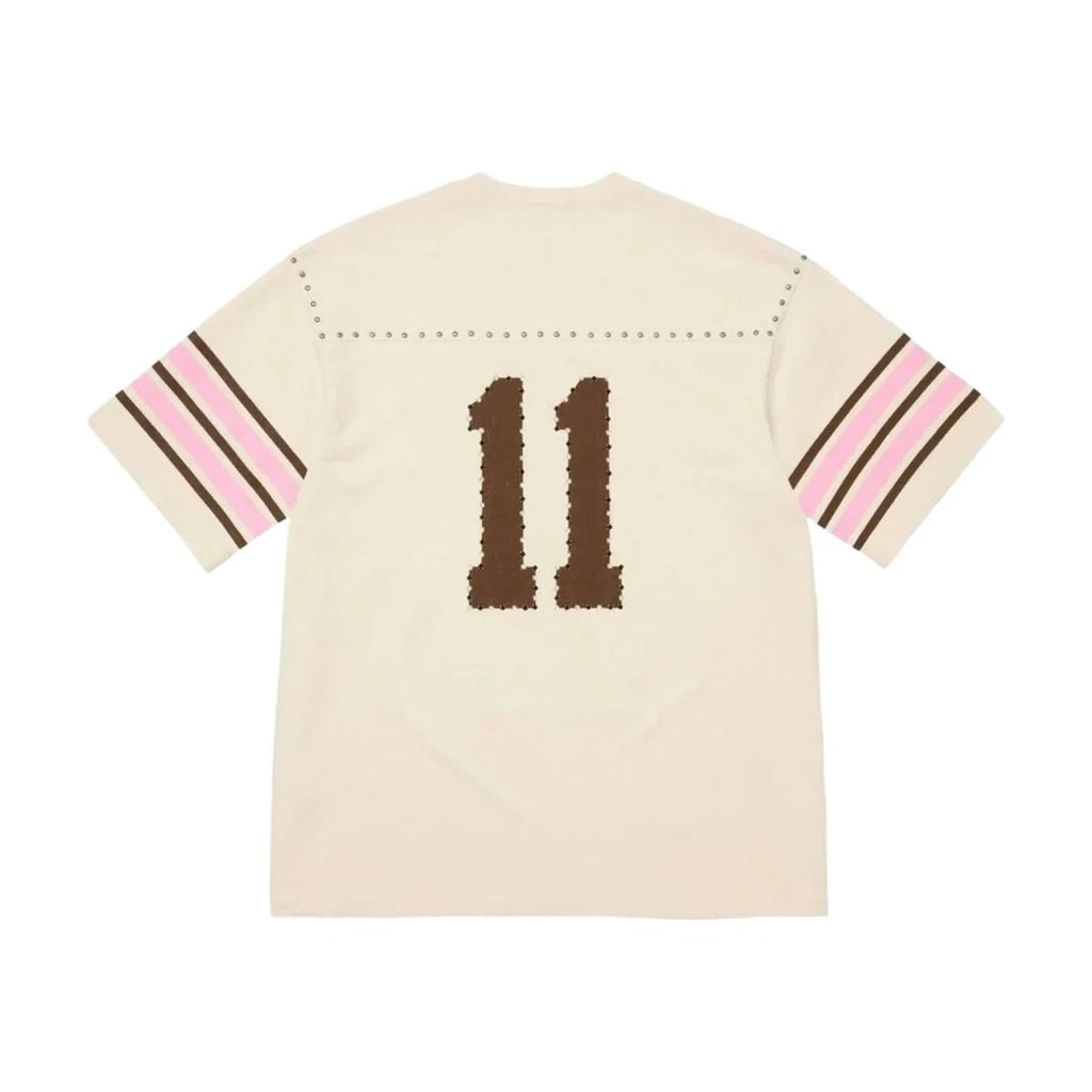 Supreme Studded S/S Football Top – Cream (SS26)