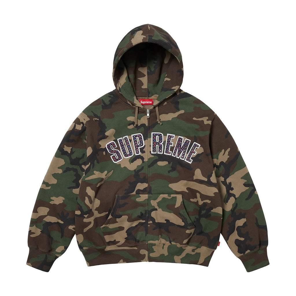Sweat à capuche zippé Supreme x b.b. Simon camouflage woodland (PE25)