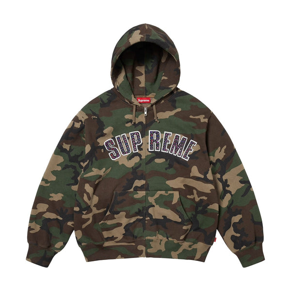 Sweat à capuche zippé Supreme x b.b. Simon camouflage woodland (PE25)