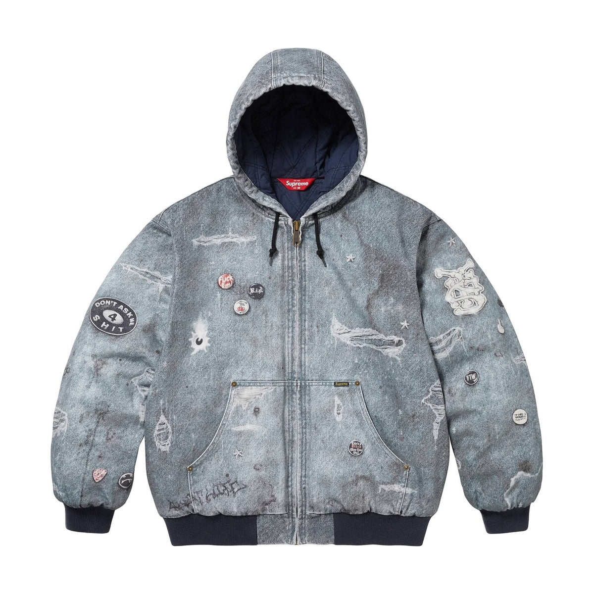 Veste de travail à capuche trompe-l'œil Supreme HJR (AH24)