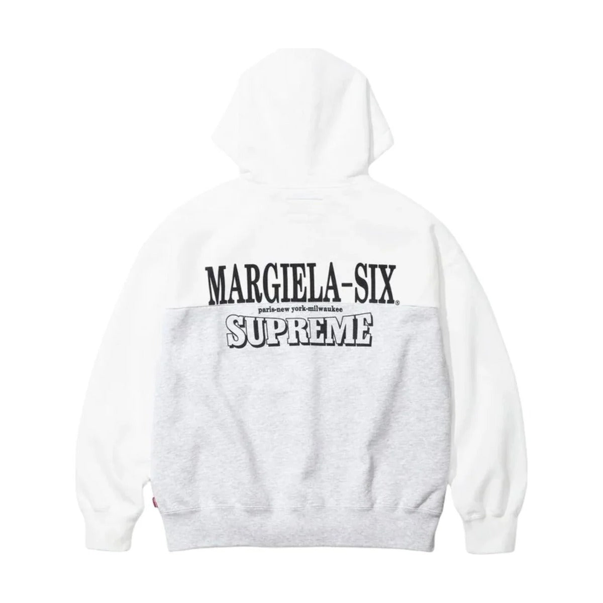 Supreme x MM6 Maison Margiela Eagle Zip Up Hooded Sweatshirt – White (SS26)