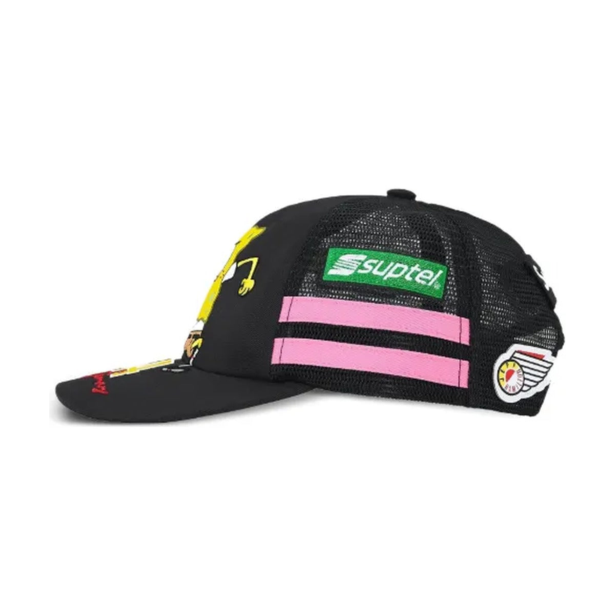 Supreme x Bob l'éponge Jeff Hamilton 6 panneaux dos mesh noir (SS25)