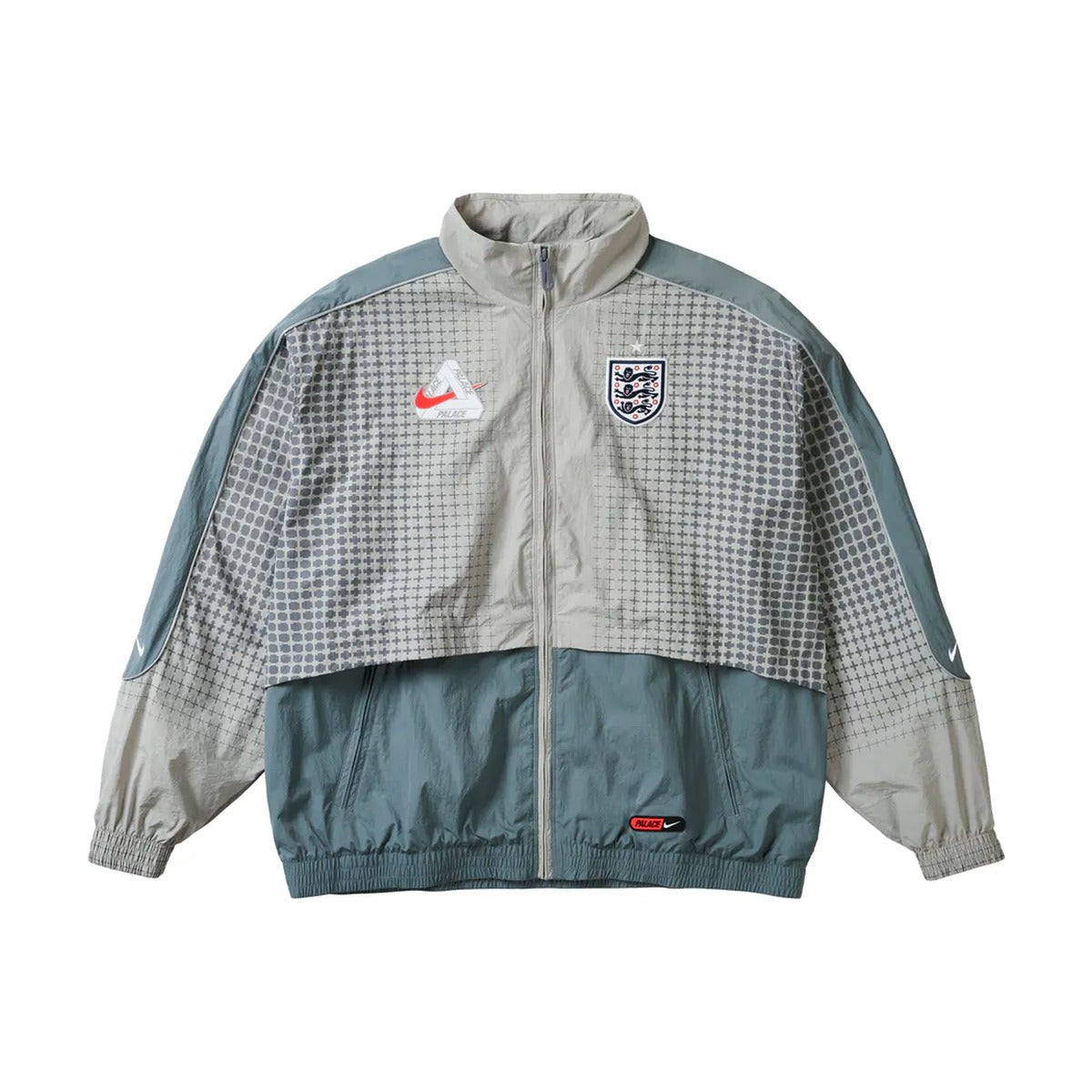 Veste de survêtement Palace x Nike England Solo Swoosh – Gris étain/Gris froid (PE26)