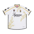 Maillot de football floral Supreme – Blanc (AH25)