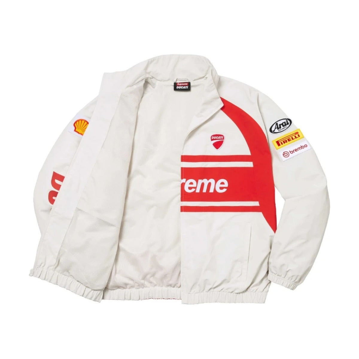 Supreme x Ducati Track Jacket – Light Grey (SS24)