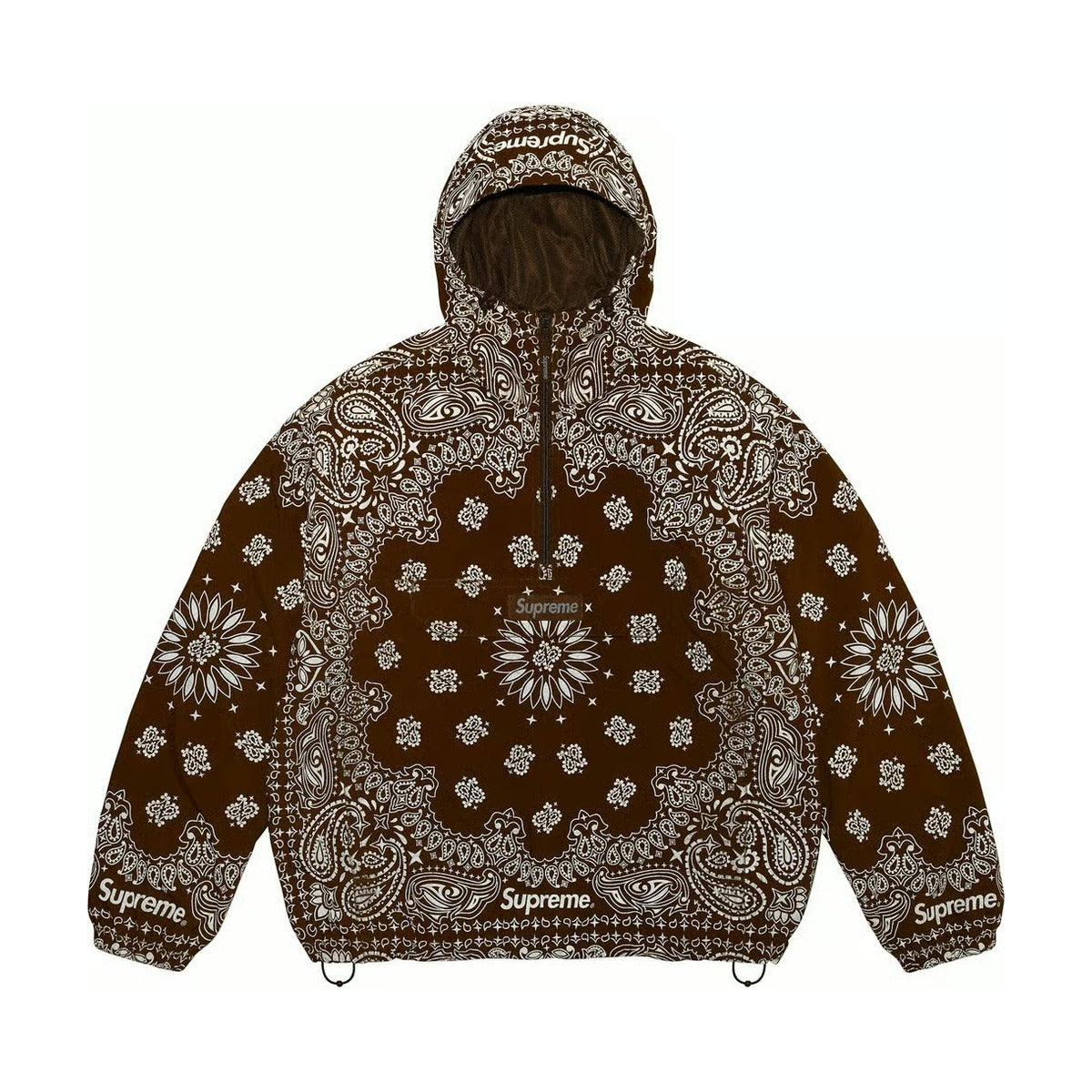Supreme Reflective Bandana Anorak – Brown (SS26)