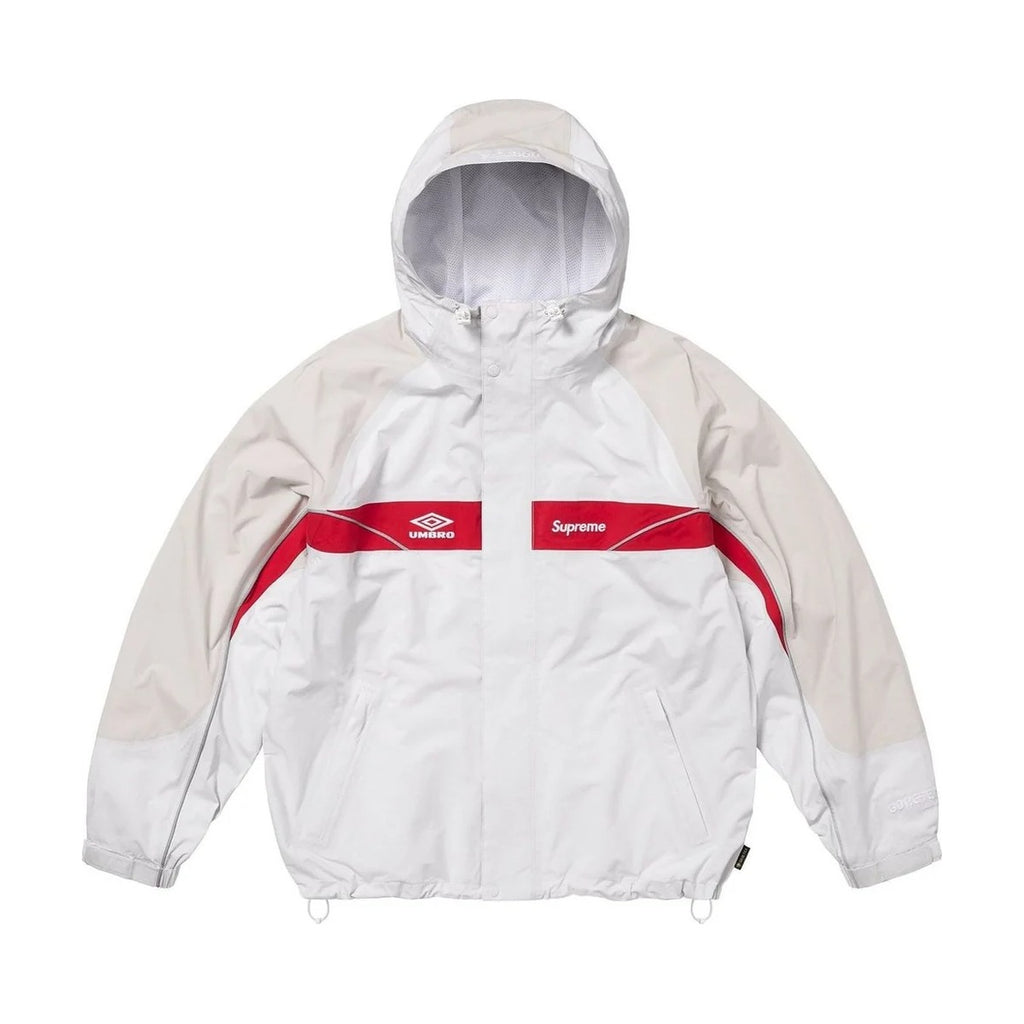 Supreme x Umbro Gore-Tex Hooded Jacket – White (SS25)