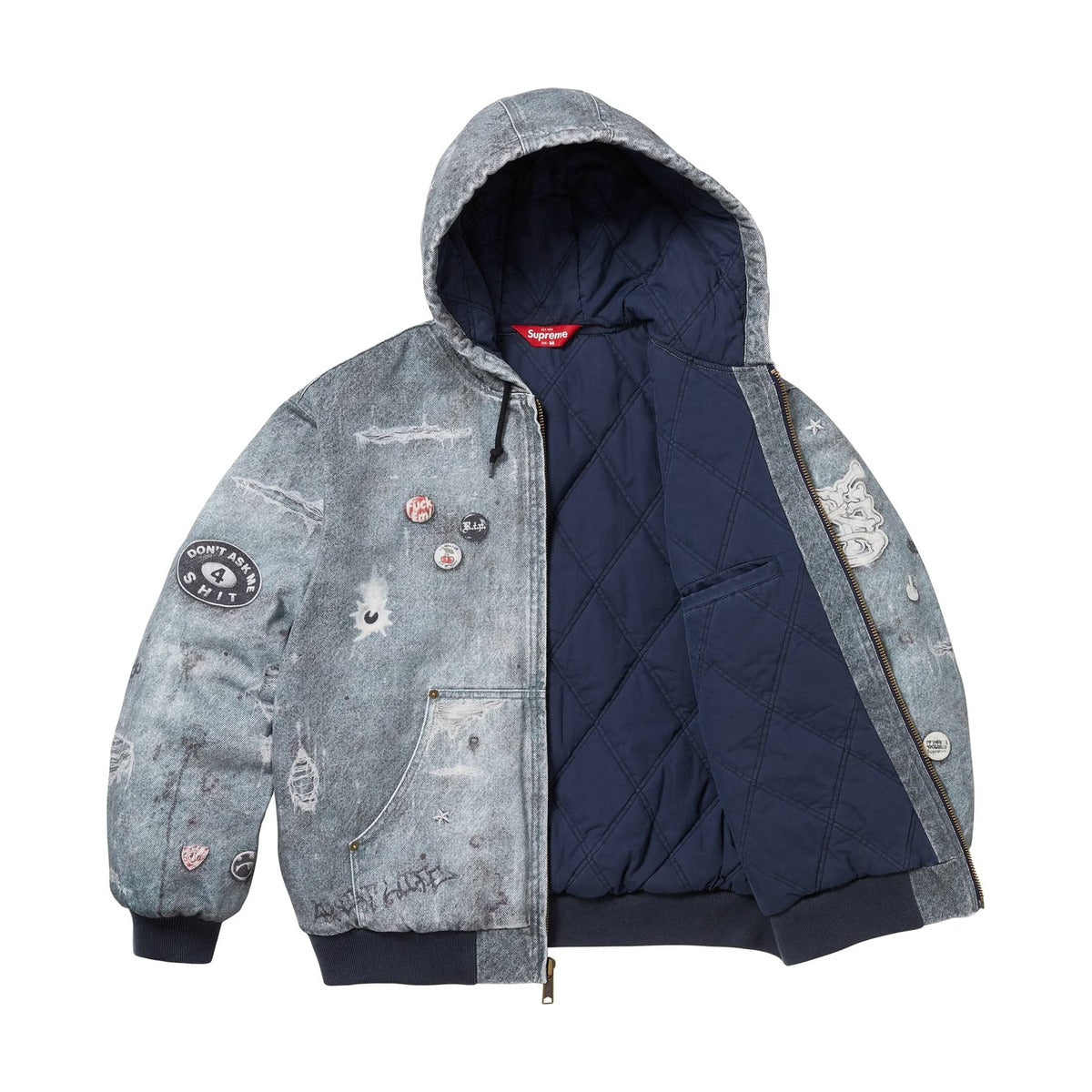 Veste de travail à capuche trompe-l'œil Supreme HJR (AH24)