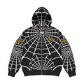 Supreme x Vanson Leathers Spider-Man Zip Up Hooded Sweatshirt – Black (SS26)