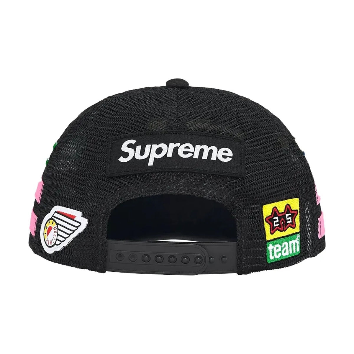 Supreme x Bob l'éponge Jeff Hamilton 6 panneaux dos mesh noir (SS25)