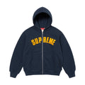 Sweat à capuche zippé Supreme Arc doublé thermiquement – Marine (AH24)