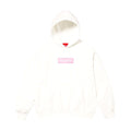 Supreme Box Logo Hooded Sweatshirt – White/Pink (FW25)
