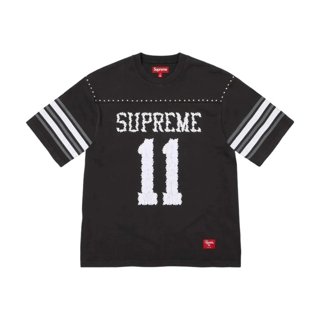Supreme Studded S/S Football Top – Black (SS26)