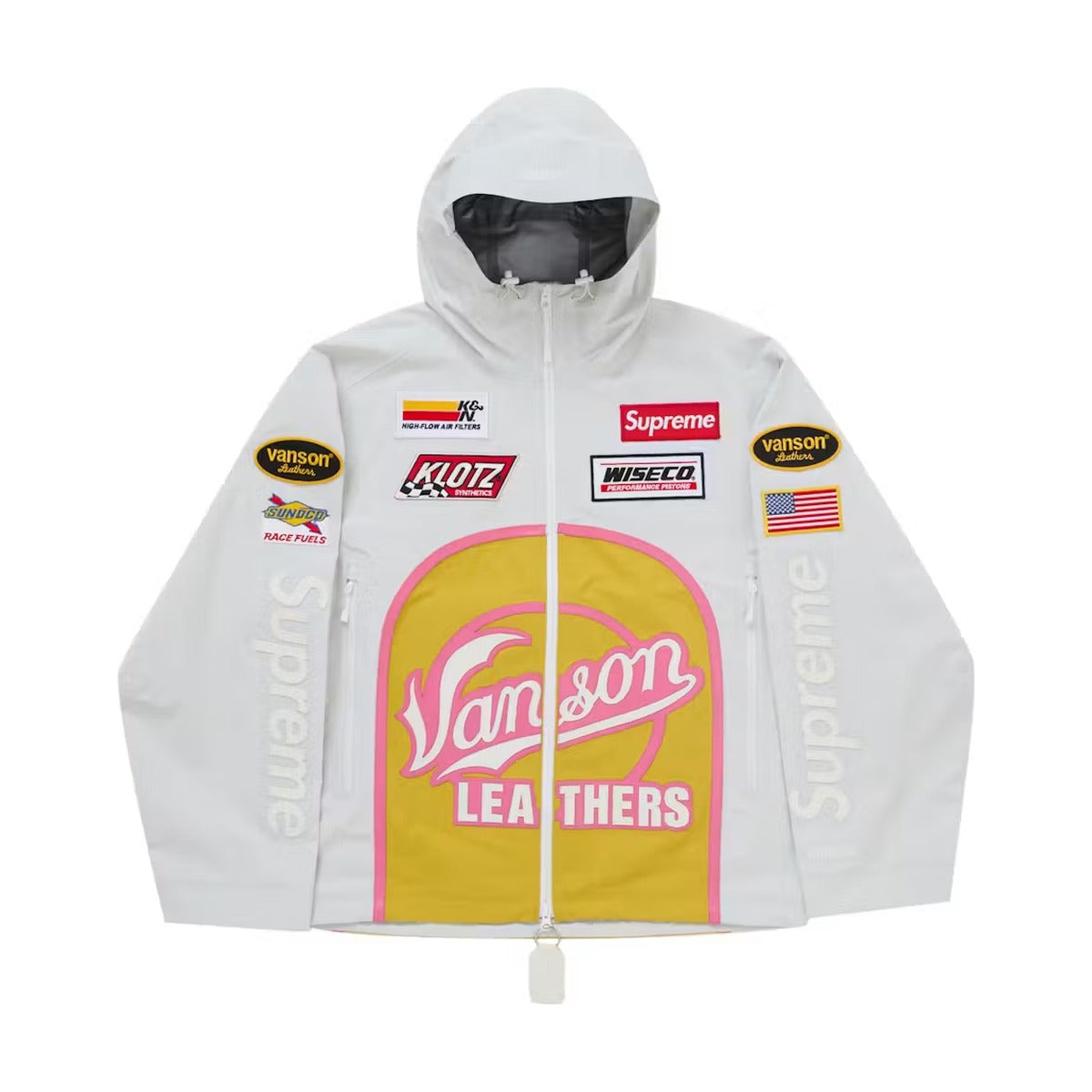 Supreme x Vanson Leathers Gore-Tex Shell Jacket – White (FW25)