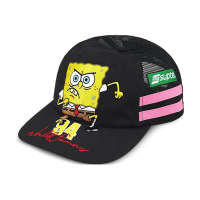 Supreme x Bob l'éponge Jeff Hamilton 6 panneaux dos mesh noir (SS25)