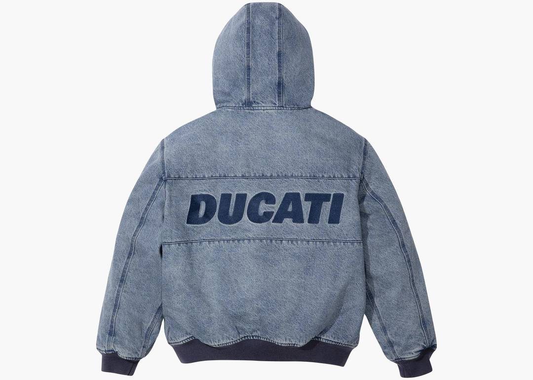 Supreme x Ducati Hooded Work Jacket – Denim (SS24)