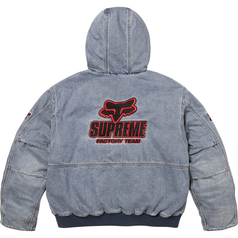 Supreme x Fox Racing Hooded Work Jacket Denim