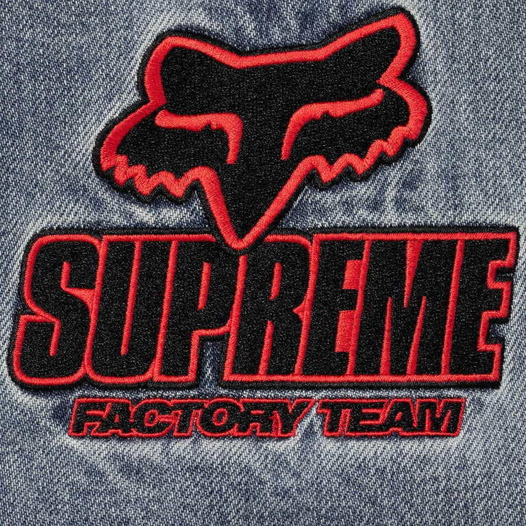 Supreme x Fox Racing Hooded Work Jacket Denim