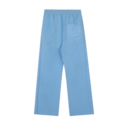 6PM x True Religion Icons Open Leg Jogger Baby Blue